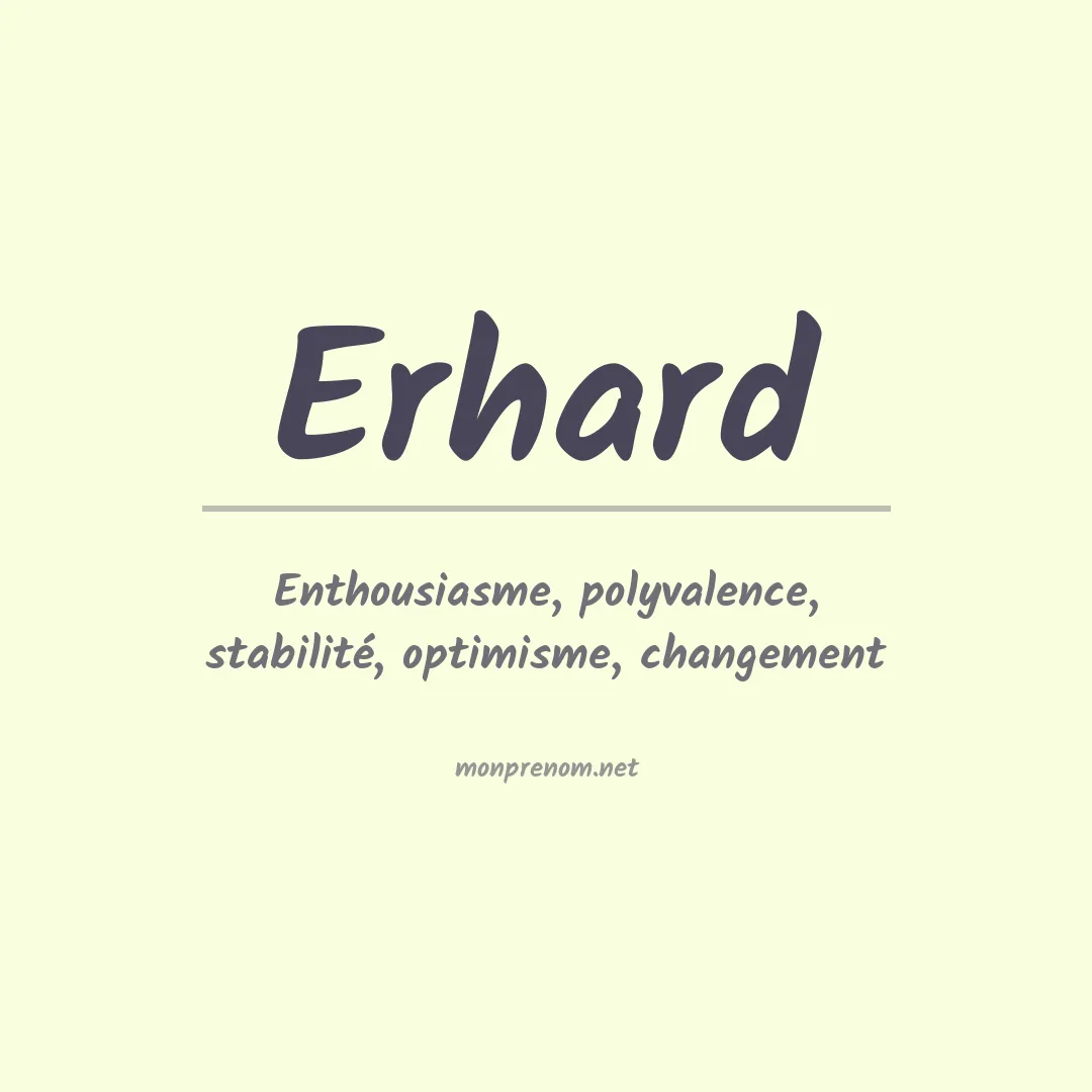 Prénom Erhard