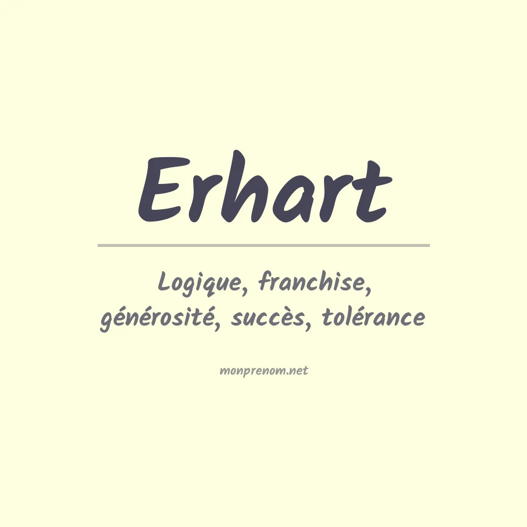 Prénom Erhart