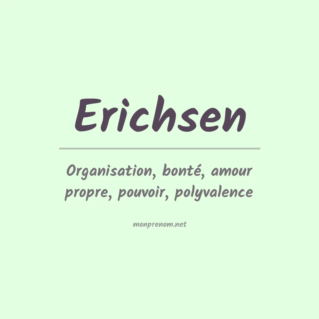 Prénom Erichsen