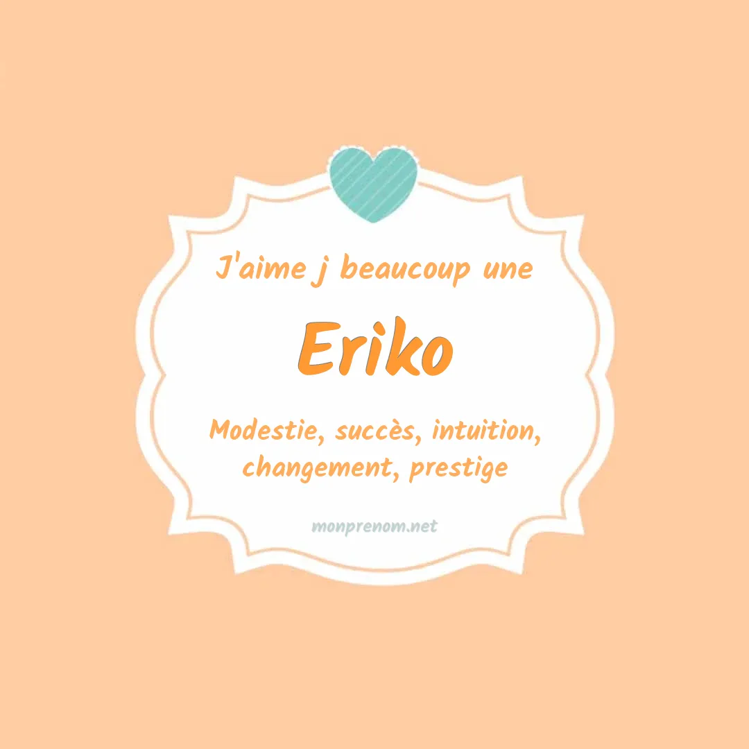 J'aime beaucoup Eriko