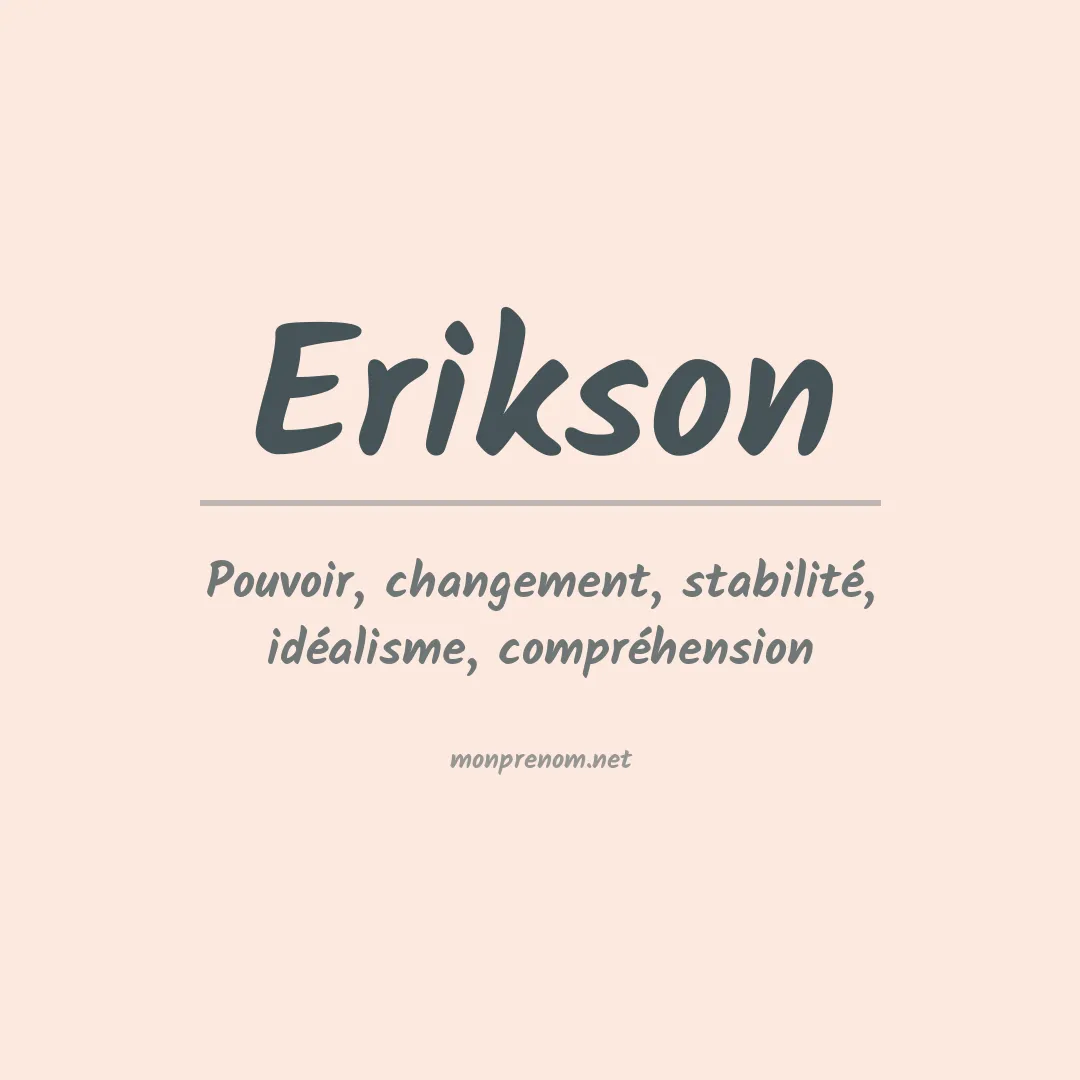 Prénom Erikson