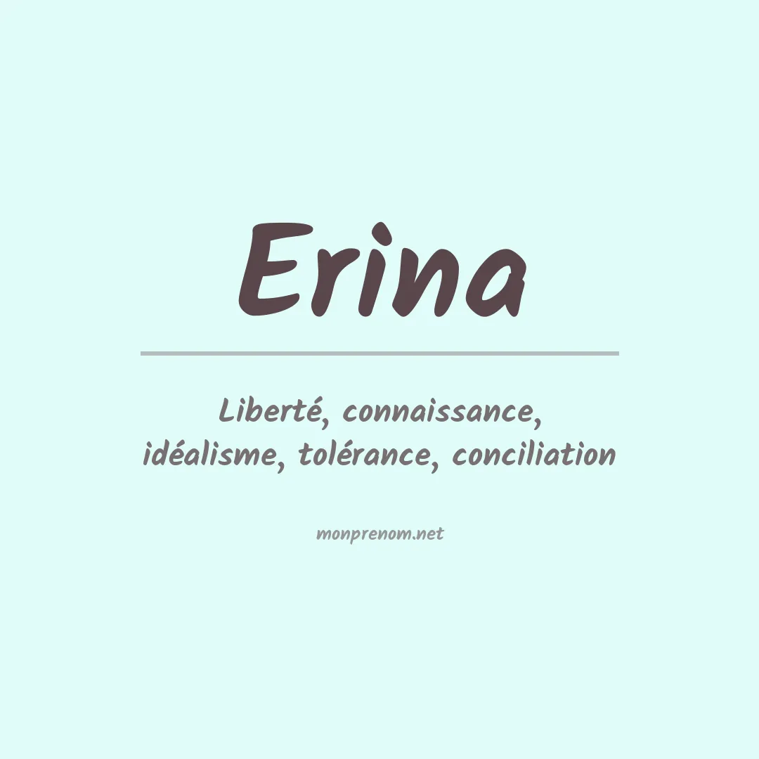 Prénom Erina