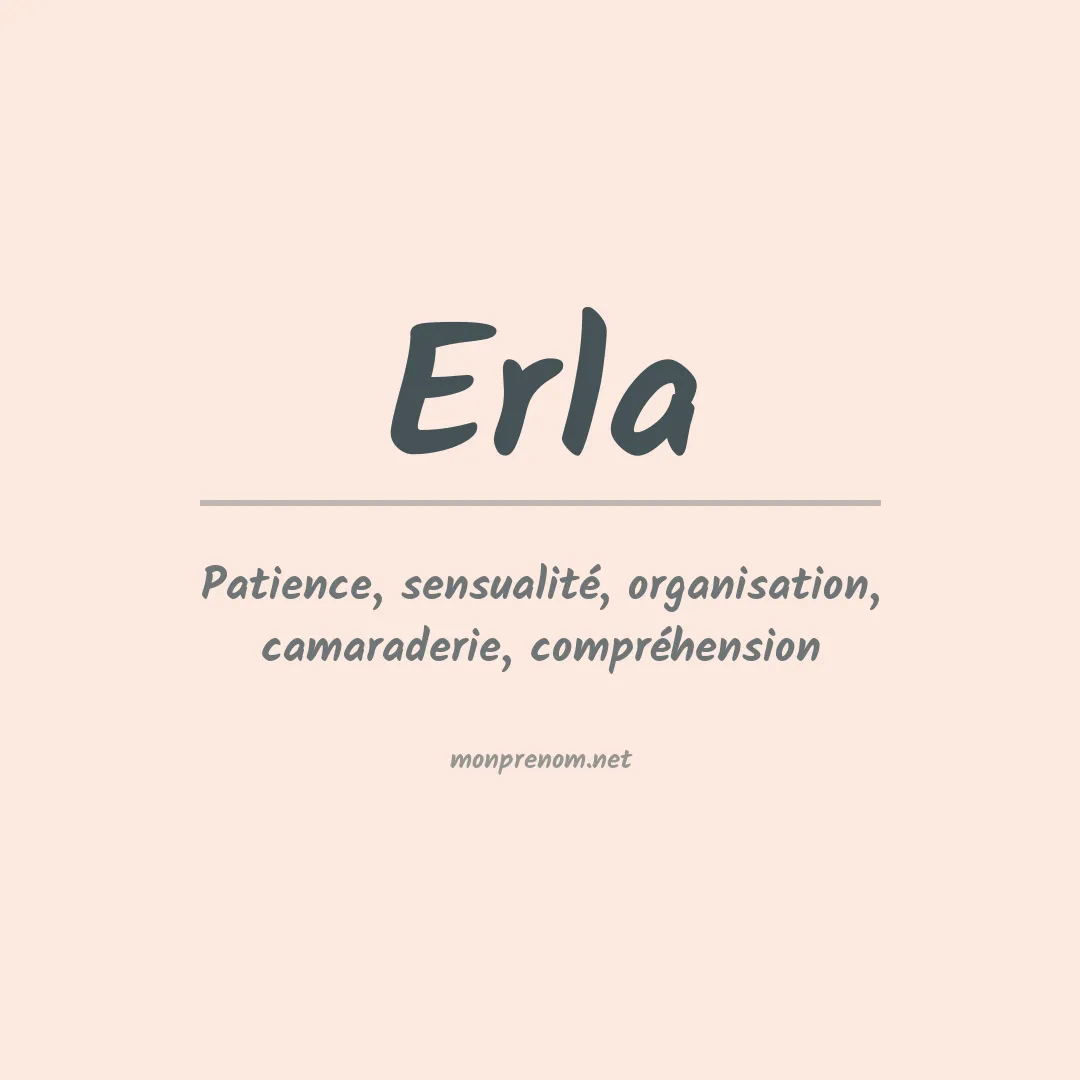 Prénom Erla