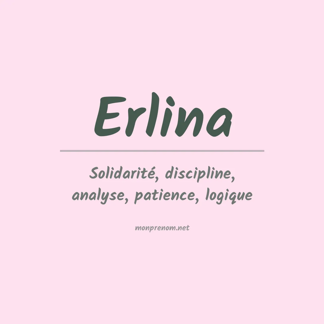Prénom Erlina