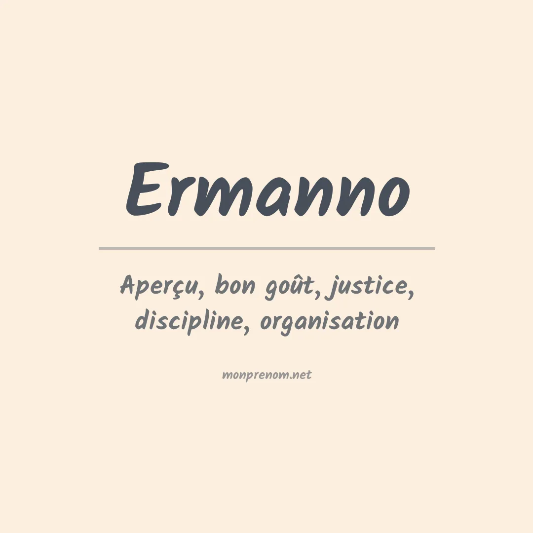 Signification du prénom Ermanno