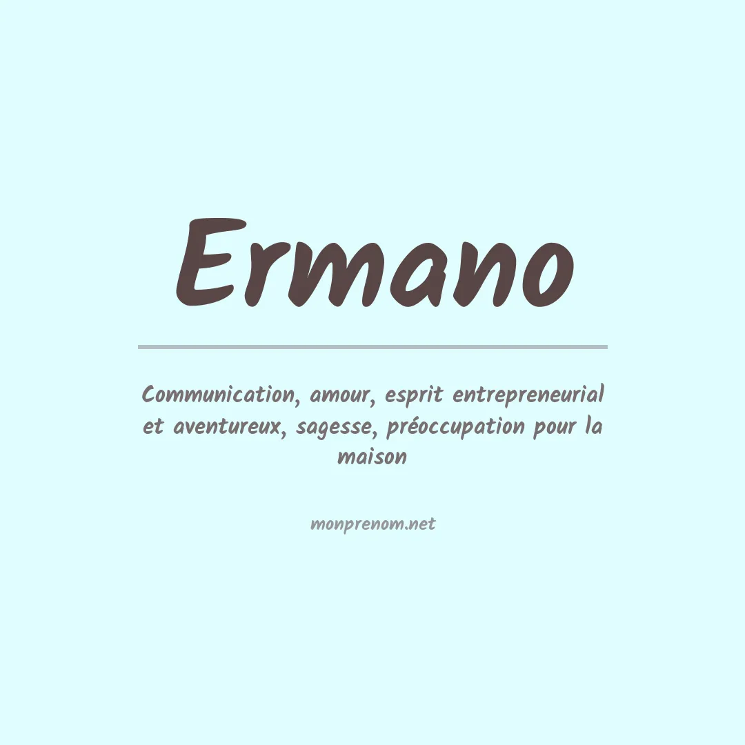 Prénom Ermano