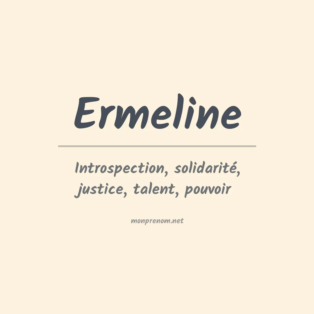 Prénom Ermeline