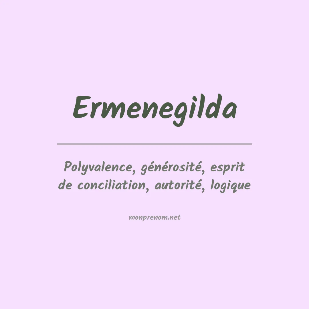 Signification du prénom Ermenegilda