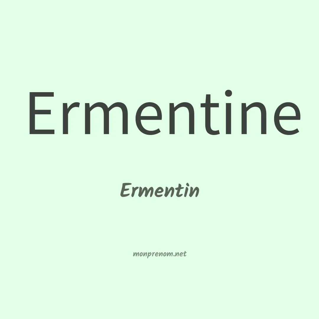 Ermentin en chinois