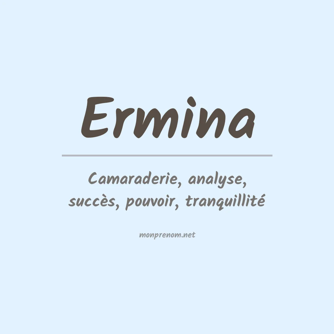 Prénom Ermina