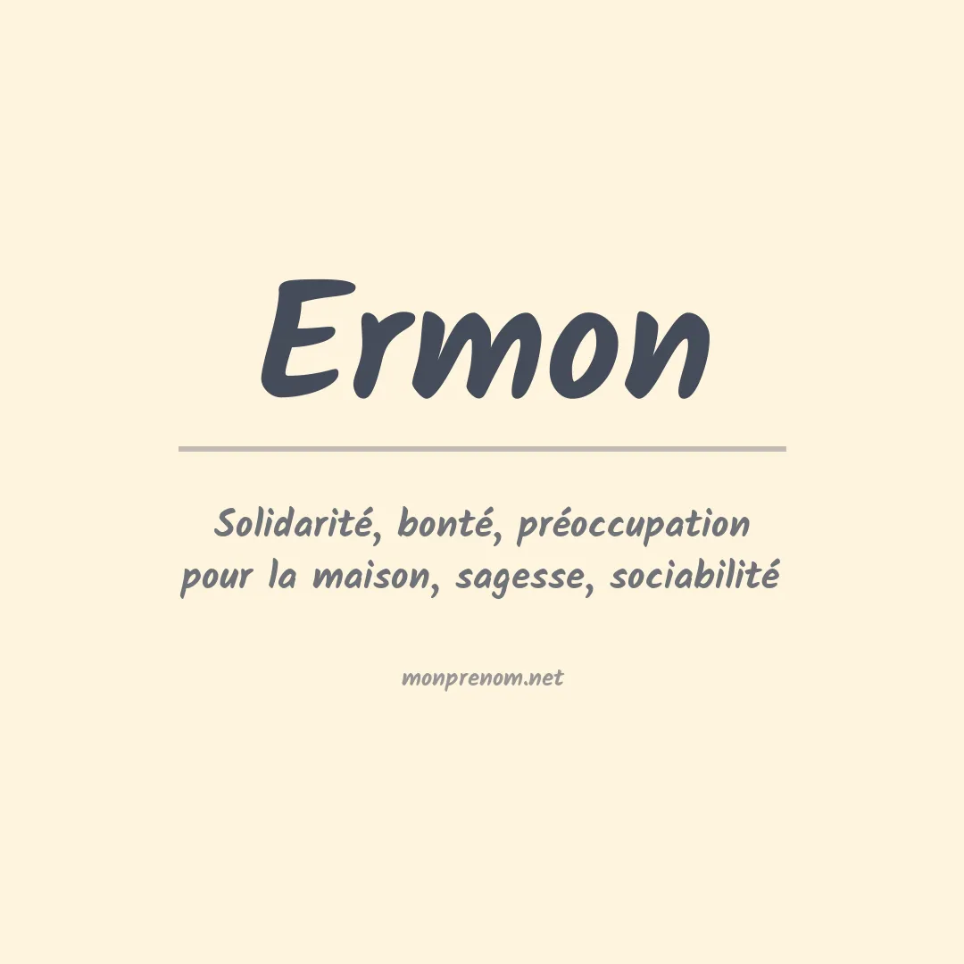 Prénom Ermon
