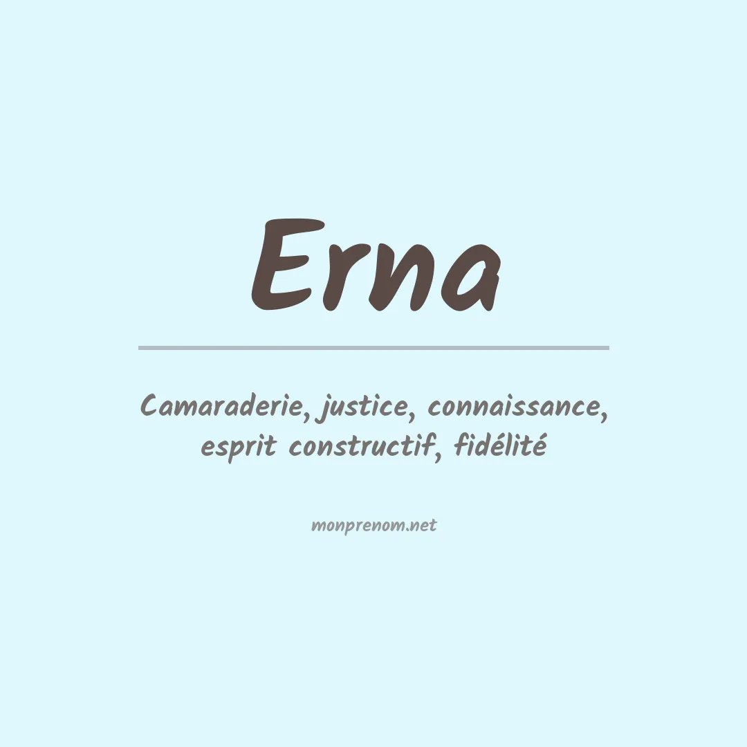 Prénom Erna