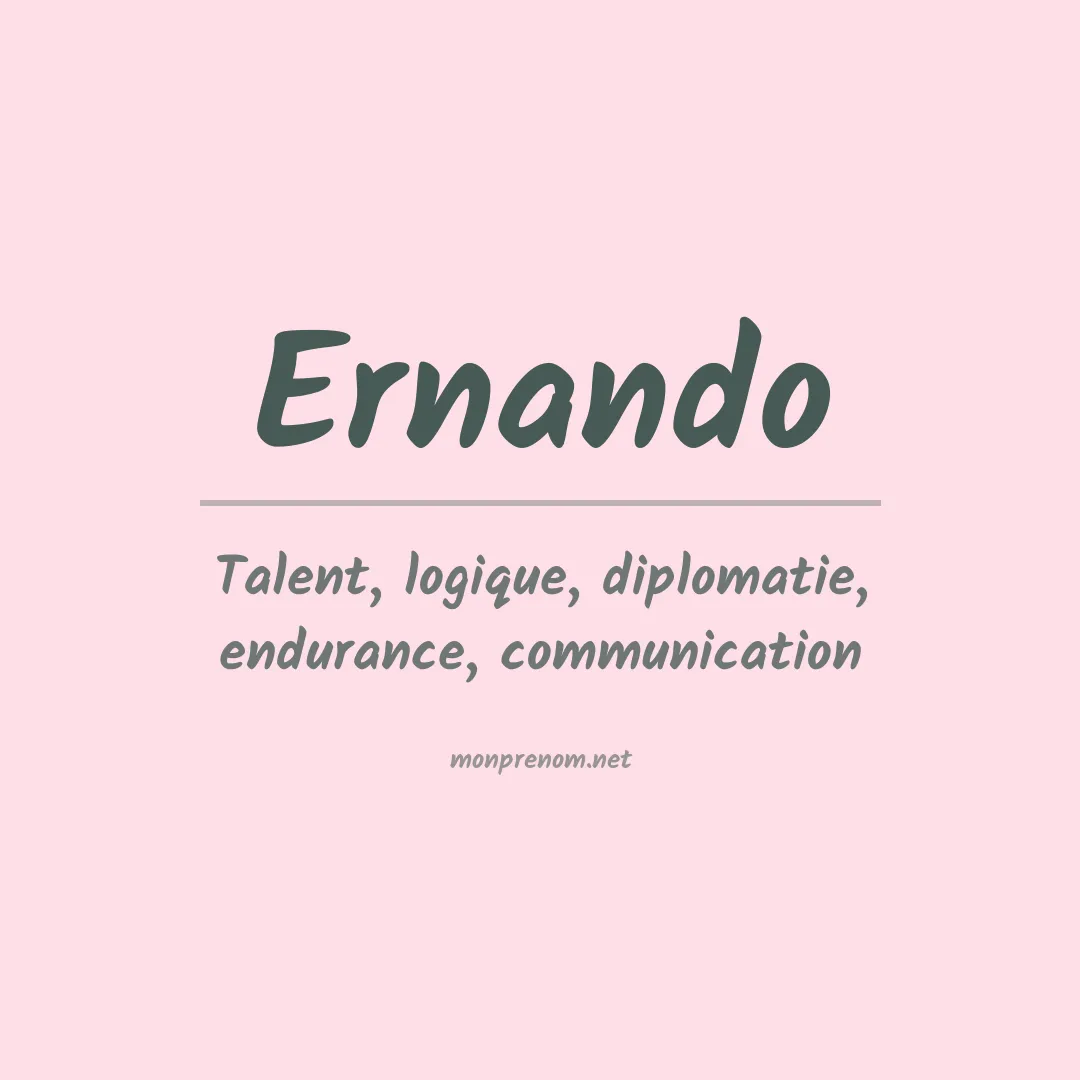 Prénom Ernando