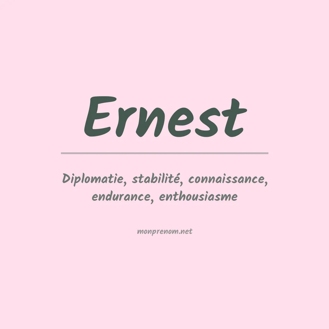 Prénom Ernest