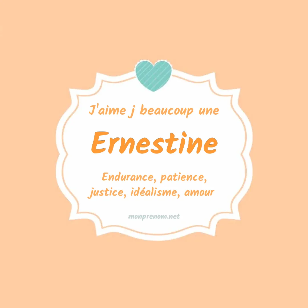 J'aime beaucoup Ernestine