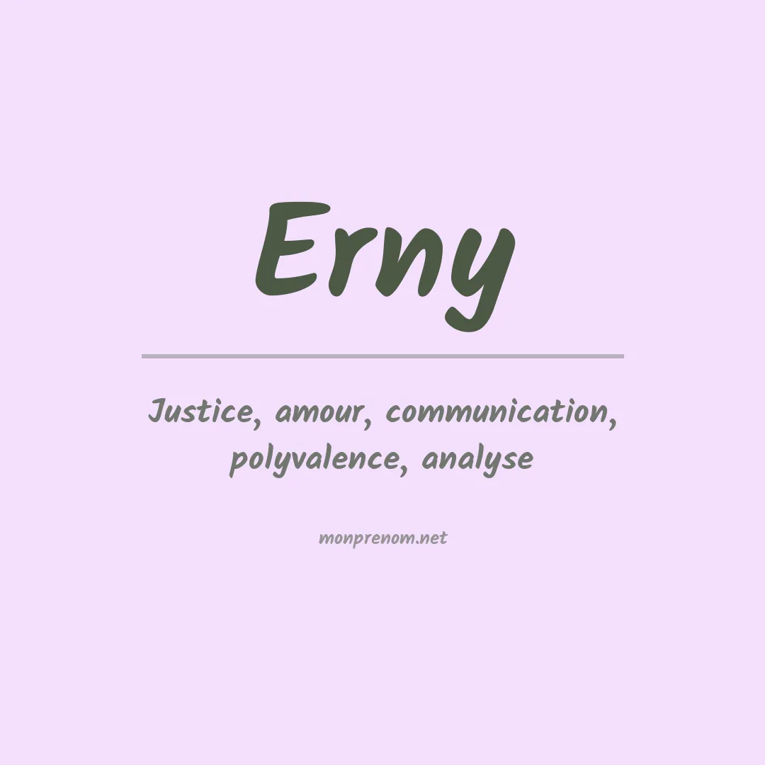 Prénom Erny