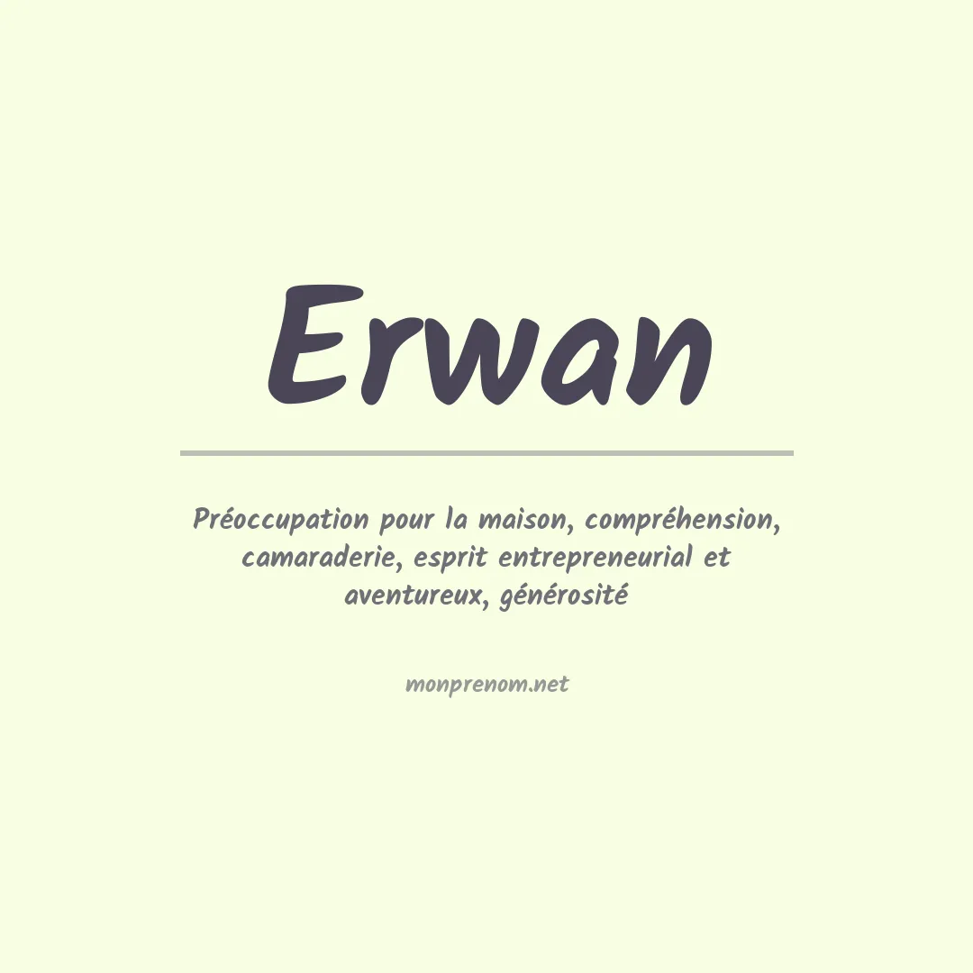 Prénom Erwan