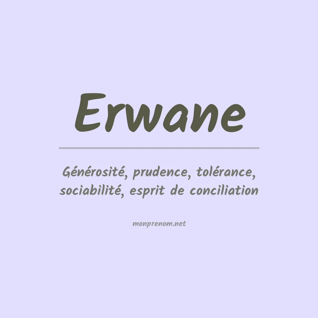 Prénom Erwane