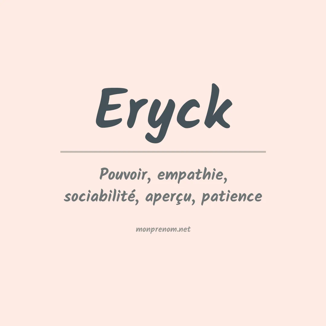 Prénom Eryck