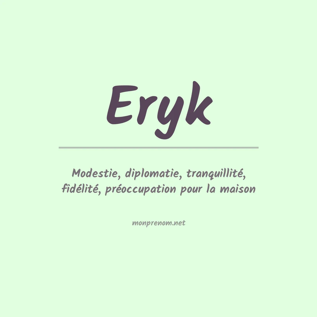 Prénom Eryk