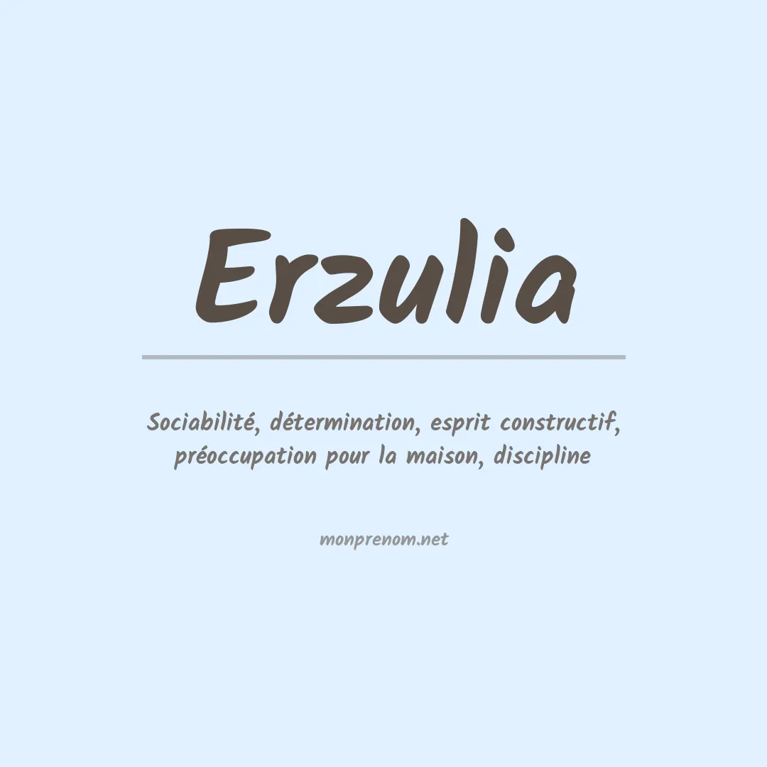 Signification du prénom Erzulia