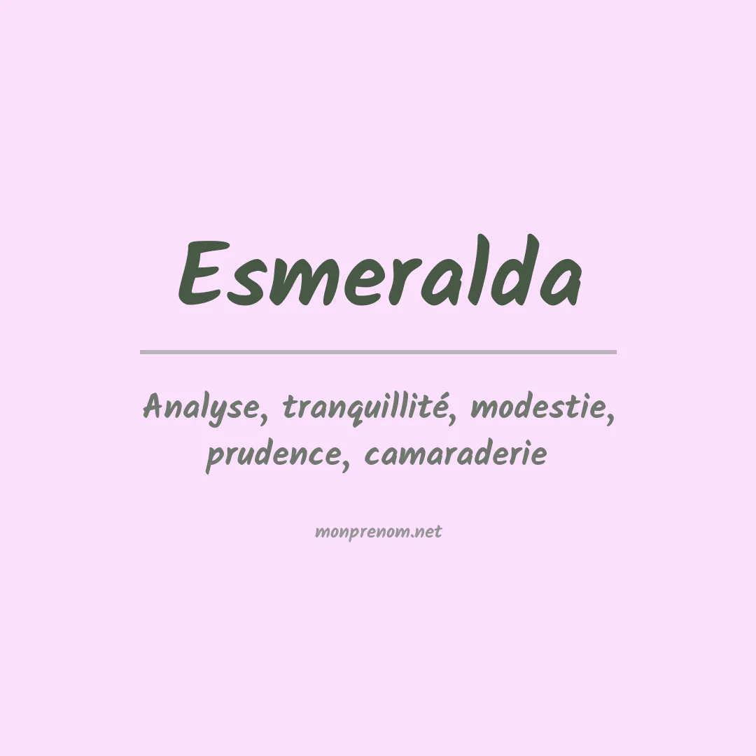 Prénom Esmeralda