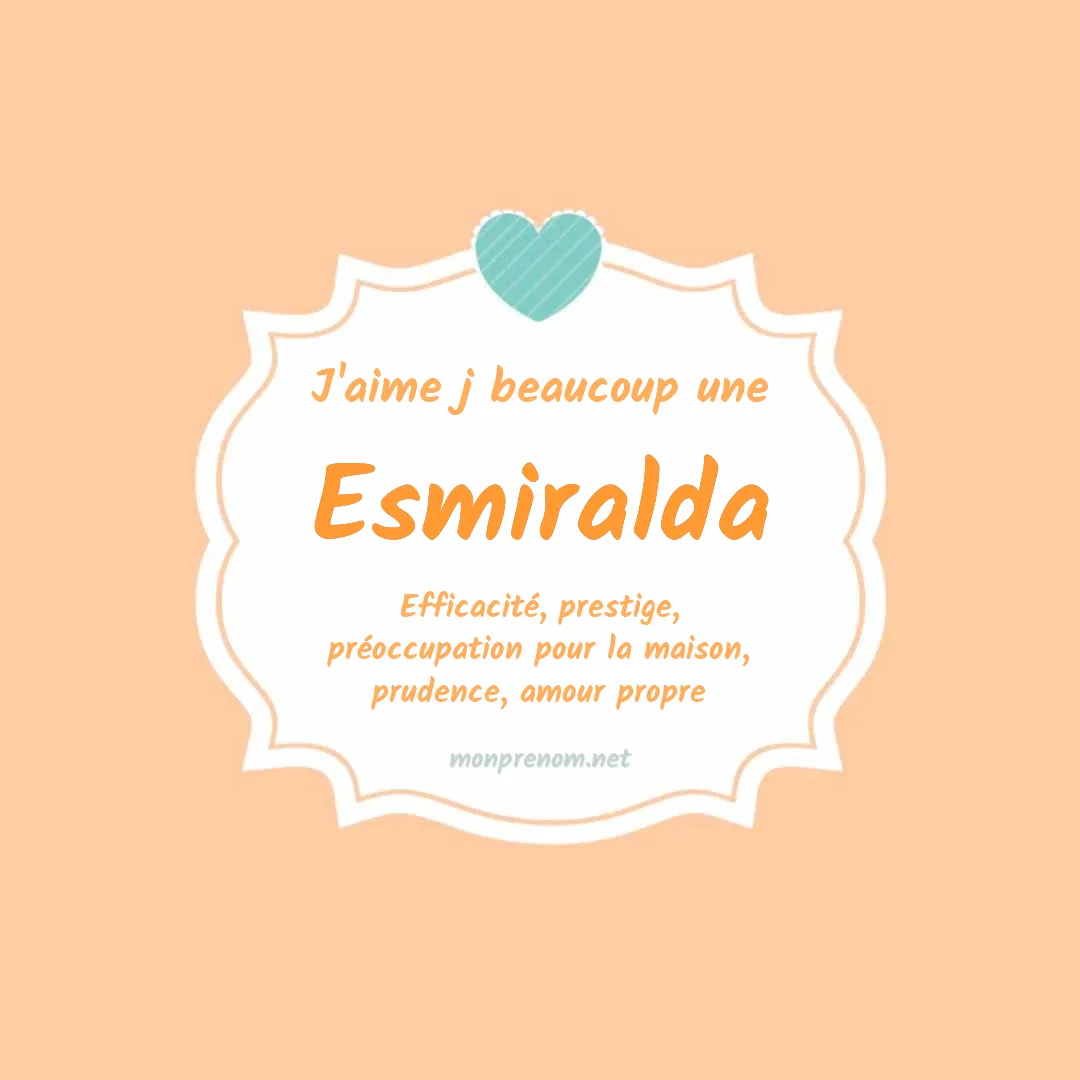 J'aime beaucoup Esmiralda