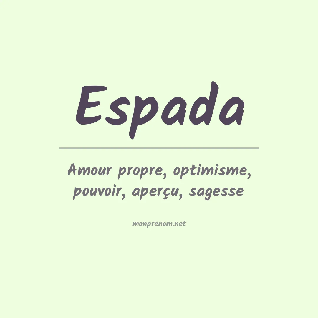 Prénom Espada