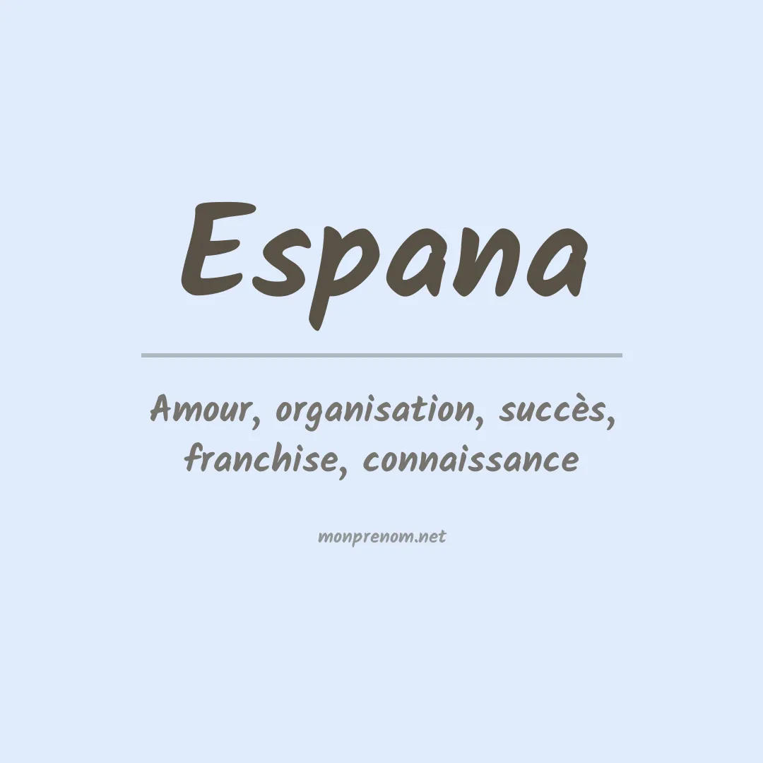 Prénom Espana