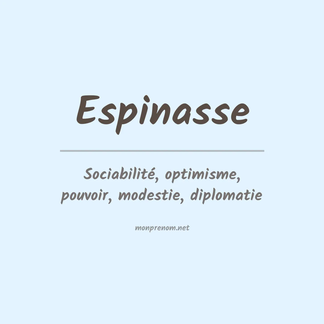 Signification du prénom Espinasse