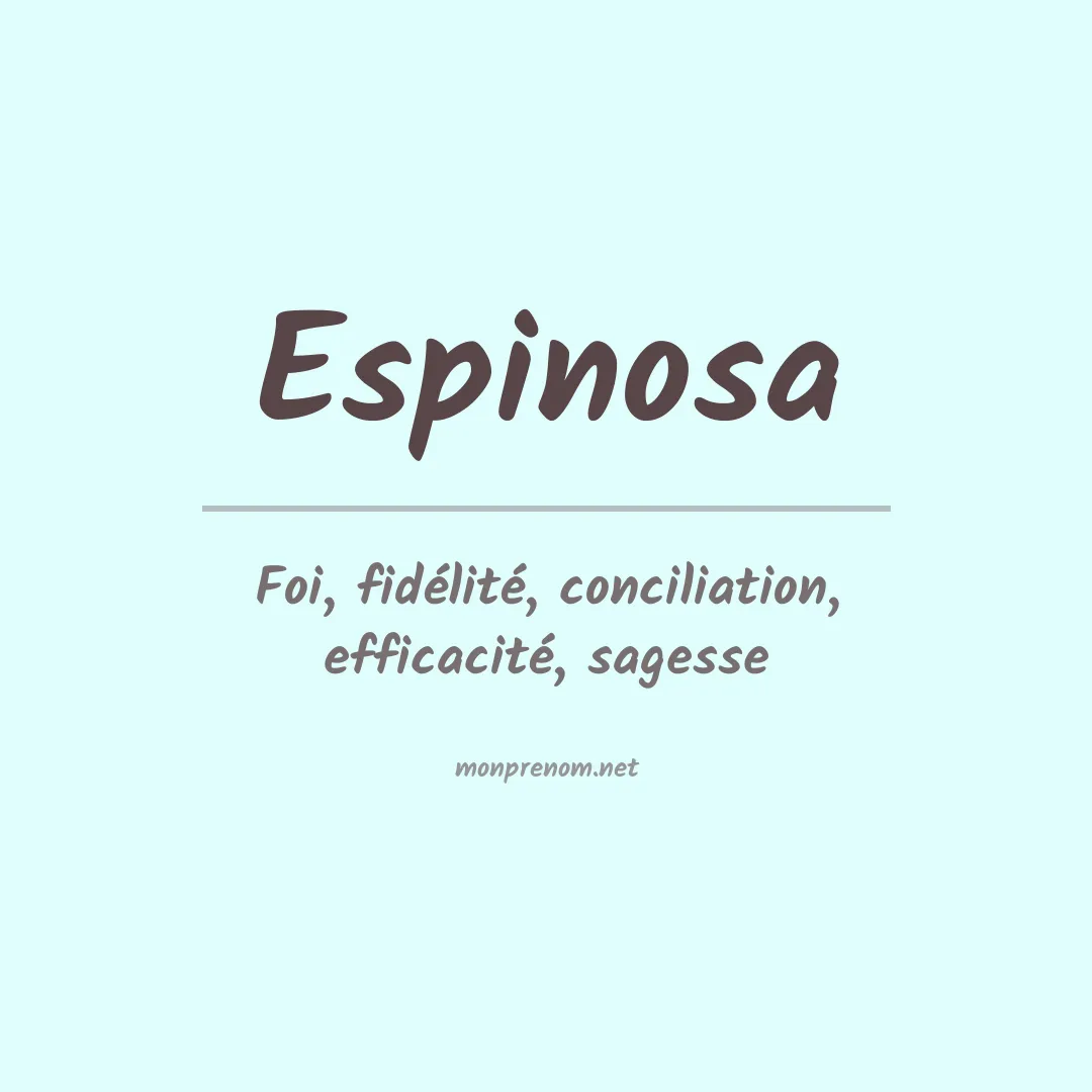 Prénom Espinosa