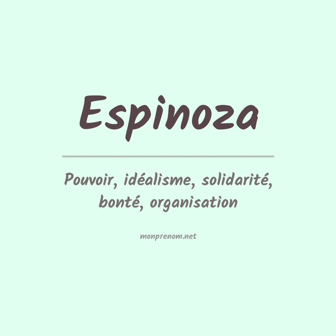 Prénom Espinoza