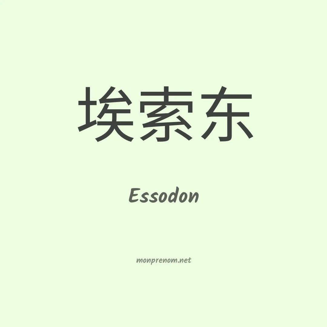 Essodon en chinois