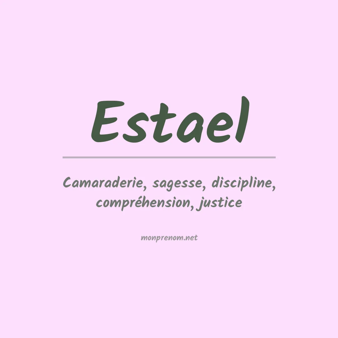 Prénom Estael