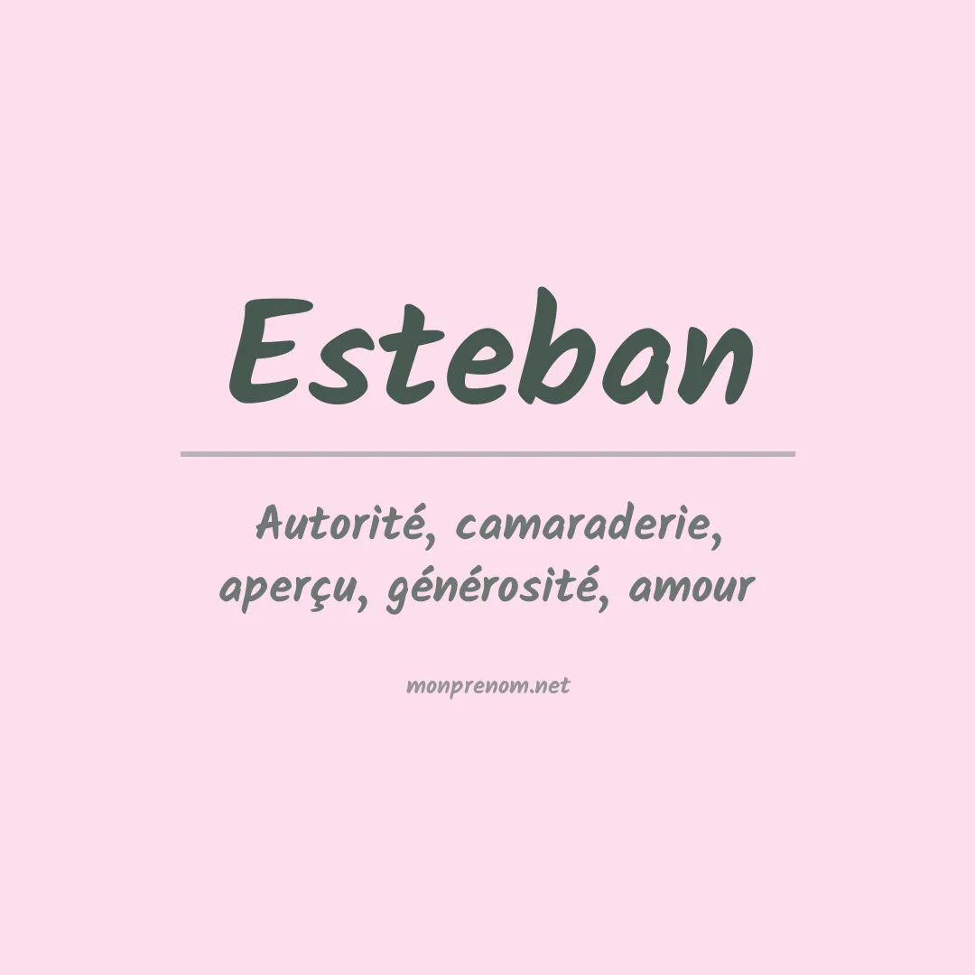 Prénom Esteban