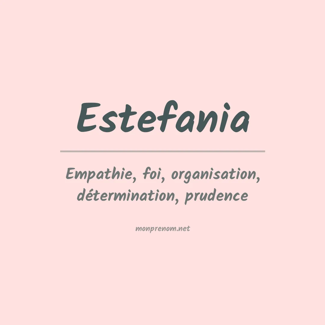 Prénom Estefania