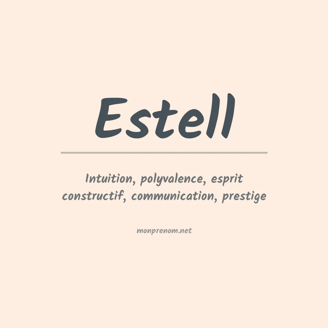 Prénom Estell