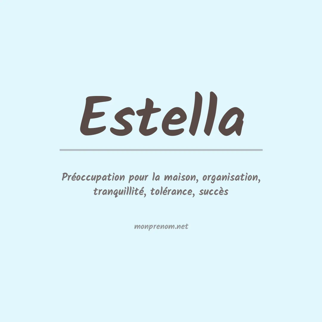 Prénom Estella