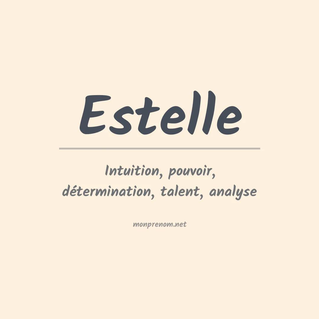 Prénom Estelle