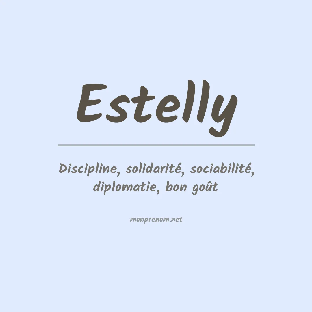 Signification du prénom Estelly