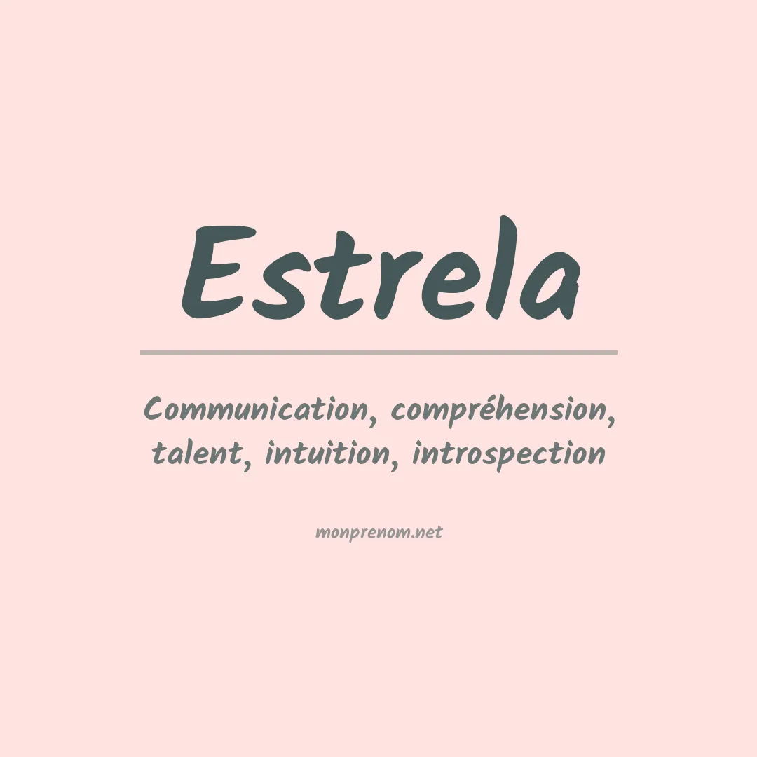 Signification du prénom Estrela