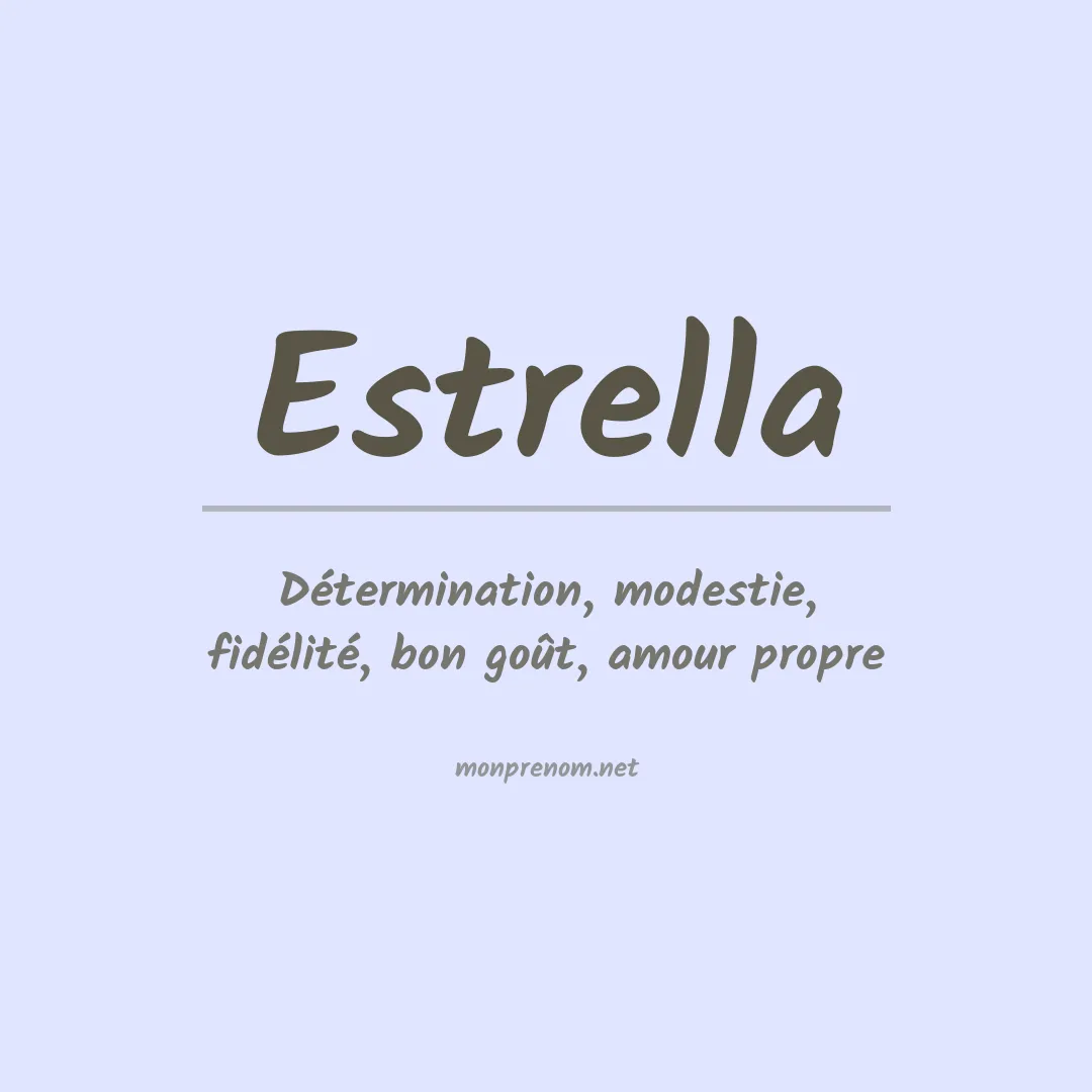 Prénom Estrella