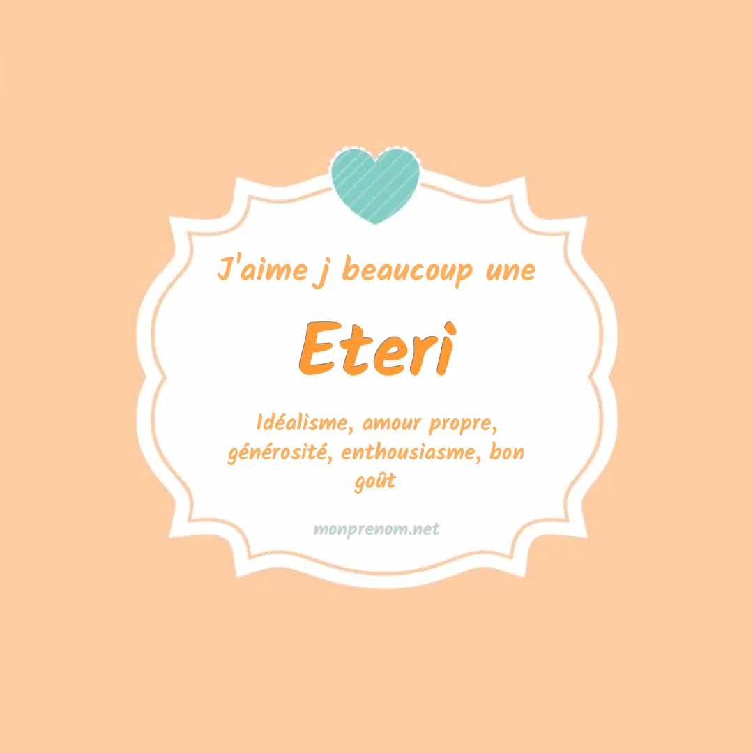 J'aime beaucoup Eteri