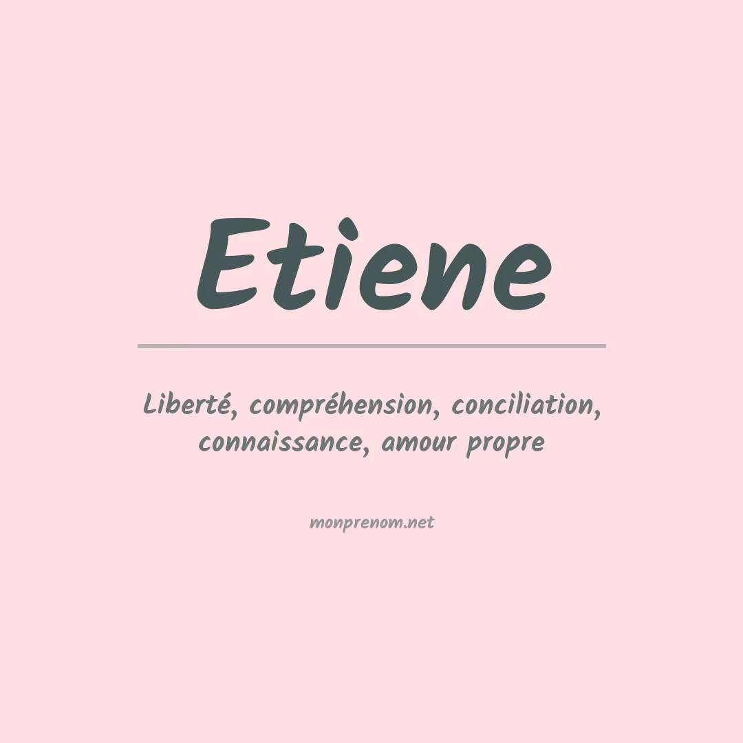 Prénom Etiene