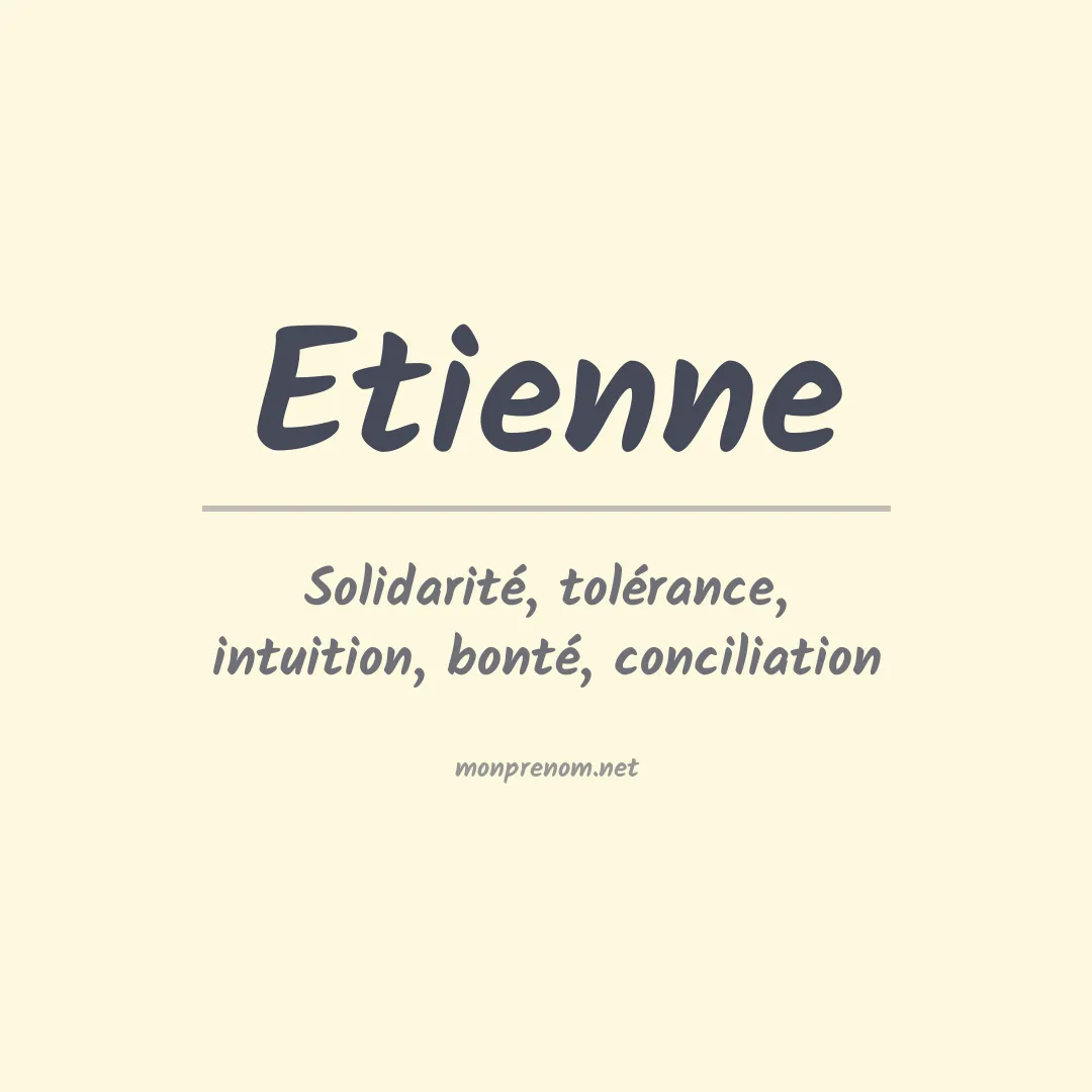 Prénom Etienne