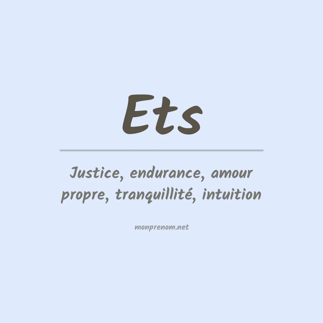 Prénom Ets