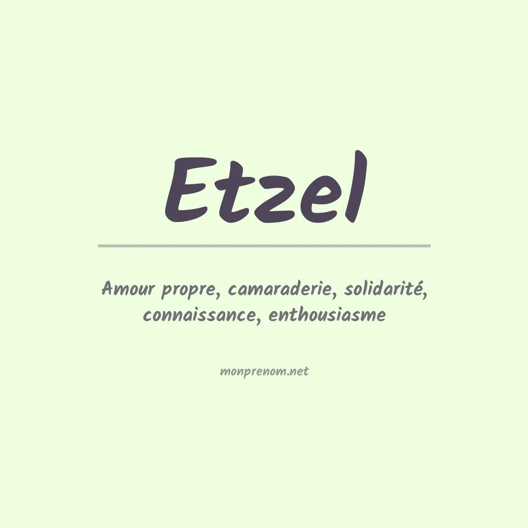 Prénom Etzel