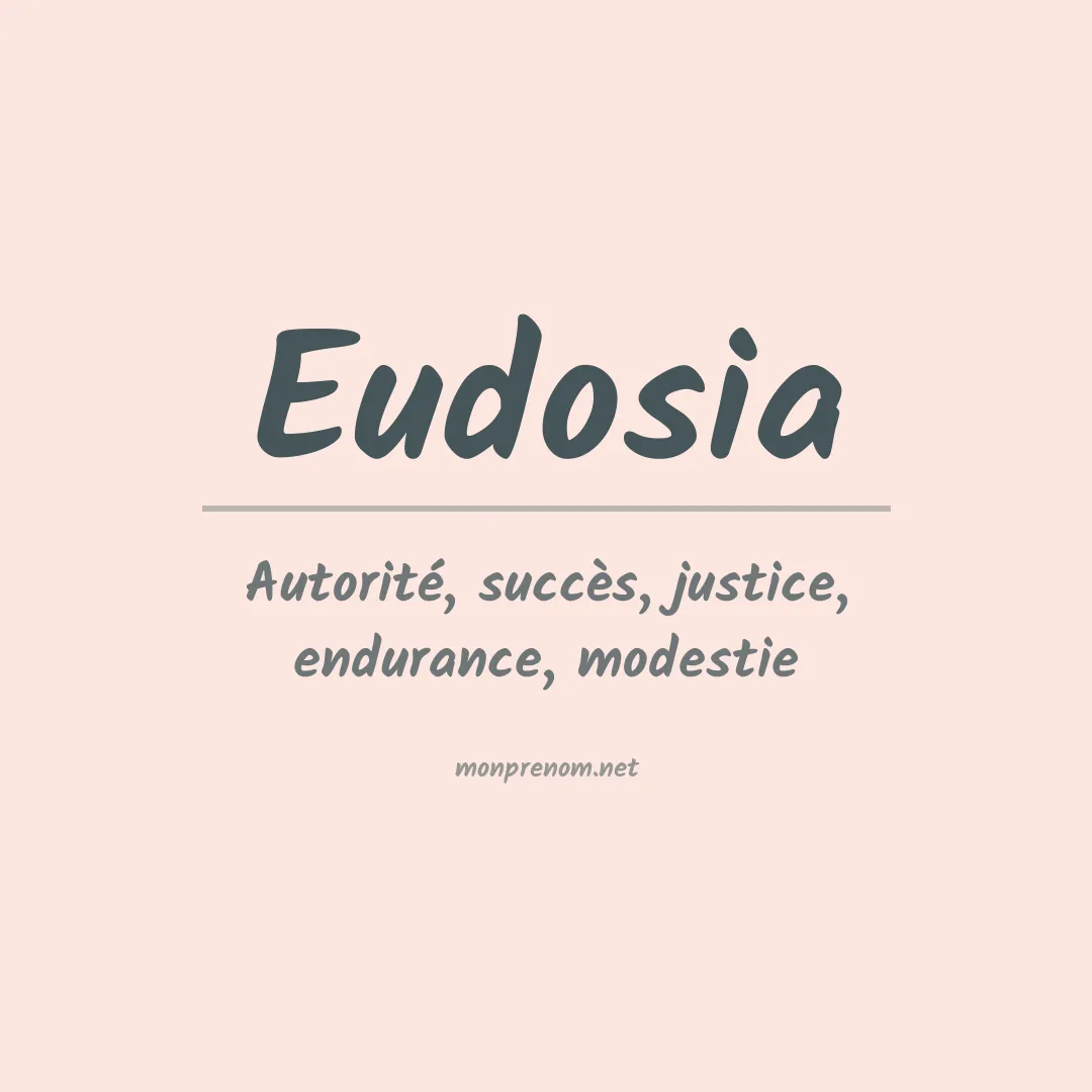 Signification du prénom Eudosia