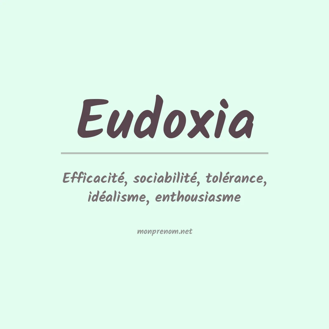 Signification du prénom Eudoxia