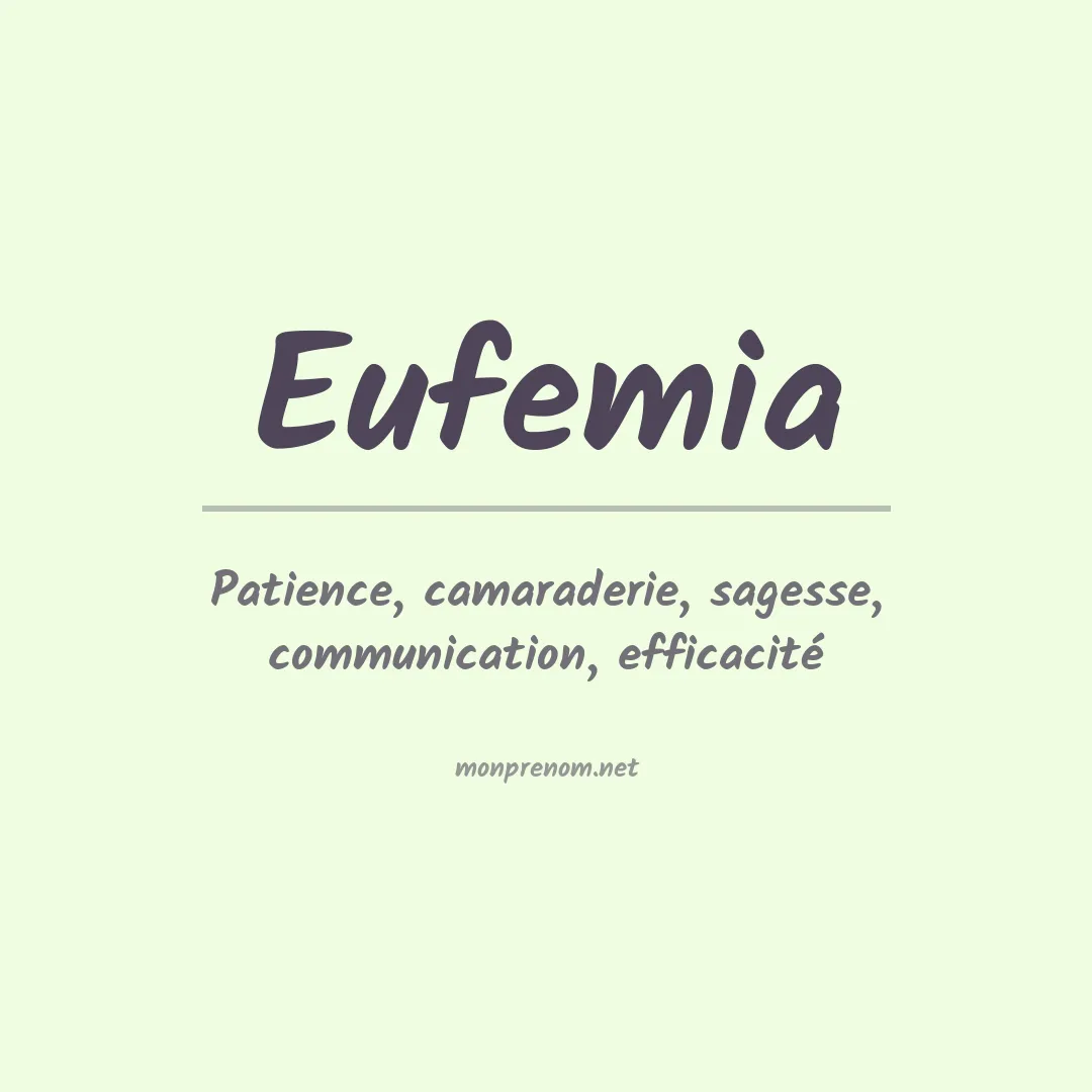 Prénom Eufemia